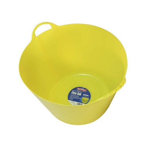 Faithfull FAIFLEX42Y Polyethylene Flex Tub 42L Yellow