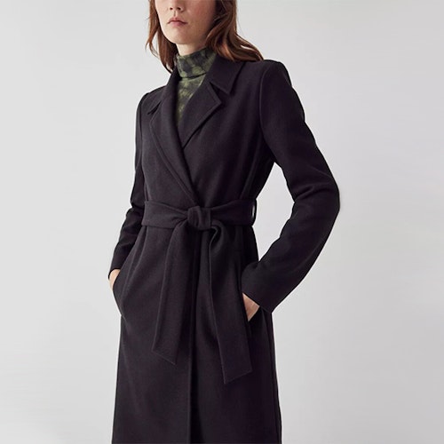 Black Wrap Coat