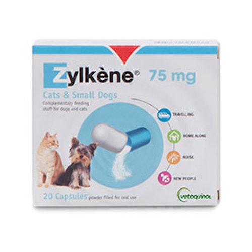 Zylkene 75mg for Cats and Small Dogs 20 Capsules