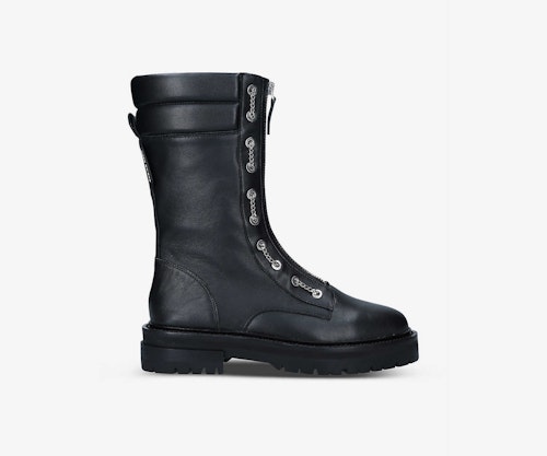 Kurt Geiger London Sabre Chain Zipped Leather Boots