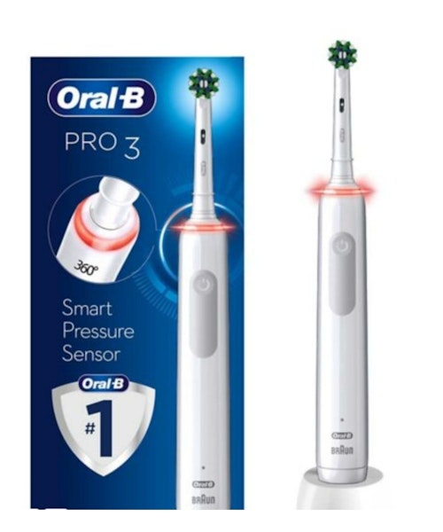 Oral-B Pro 3 3000 - White Electric Toothbrush