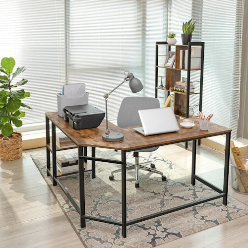 17 Stories Vaillancourt L-Shape Desk