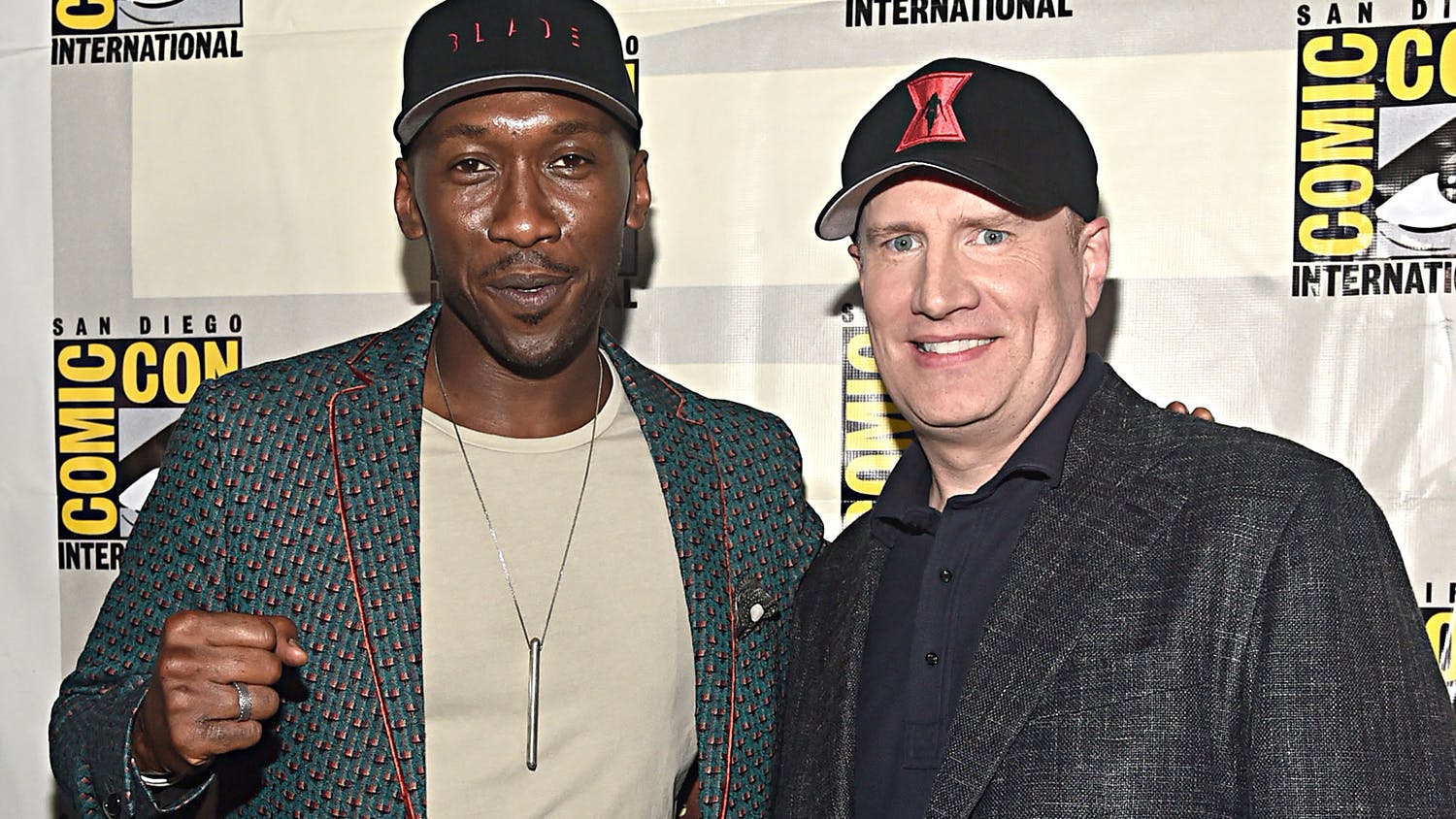 Mahershala Ali and Kevin Feige