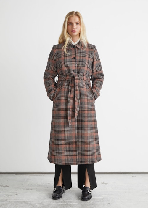 & Other Stories, Checkered Wool Coat, WAS £205 NOW £123