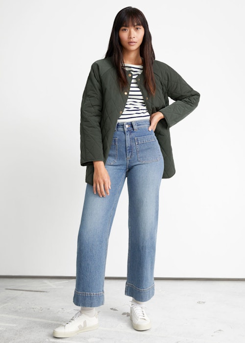 & Other Stories Flared Patch Pocket Jeans, £65