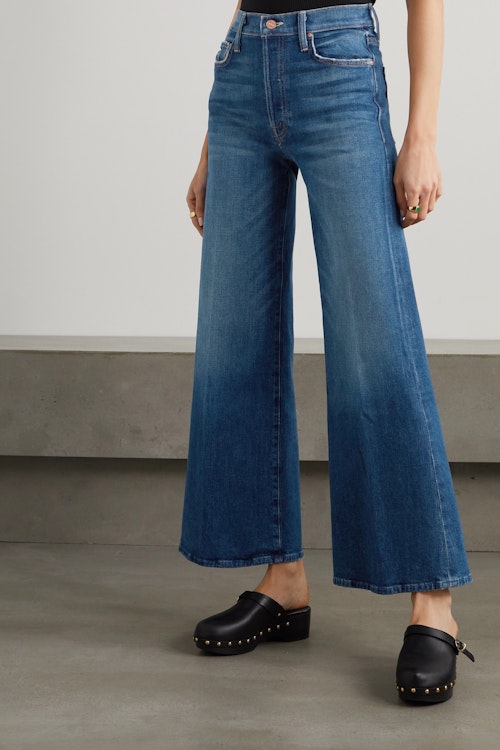 MOTHER High Rise Wide Leg Jeans, £285