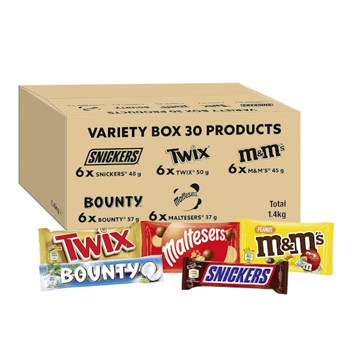 Mixed Chocolate Bar Variety Bulk Box