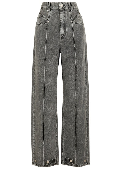 Isabel Marant Grey Wide Leg Jeans, £395
