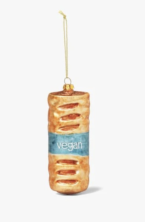 Vegan Sausage Roll Hanging Tree Decoration