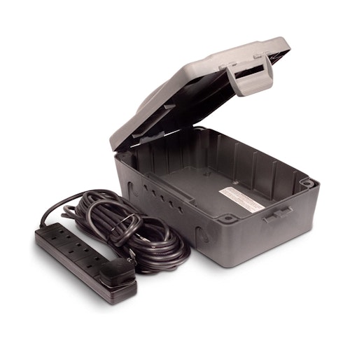 Masterplug Weatherproof Box 4 Socket 8m Extension Lead