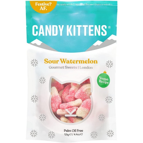 Candy Kittens Vegan Sweets, Sour Watermelon, 125g