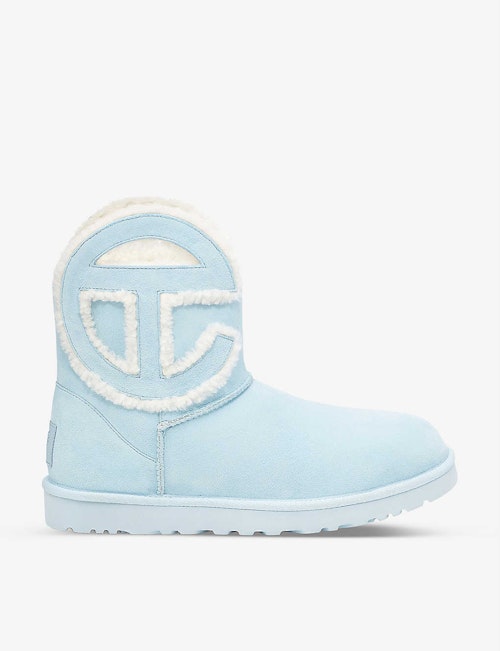 UGG x Telfar, Blue Ankle Boots, £190