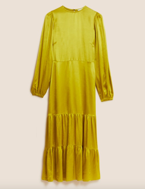 M&S x Ghost, Satin Midi Tea Dress, £79