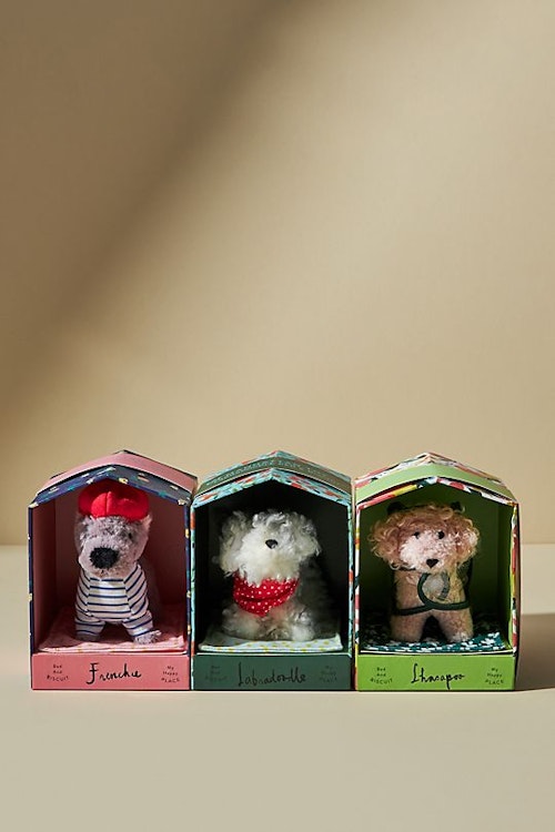 Anthropologie, Toy Frenchie Stuffed Animal and Bed, £30