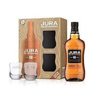 Jura 10 Year Old Single Malt Whisky 2 Glasses Gift Pack