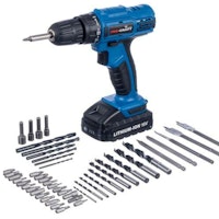 Pro-Craft 18V Li-ion Cordless Drill Driver with 50-Piece Accessory Kit