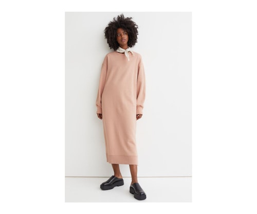Sweatshirt Dress in Old Rose