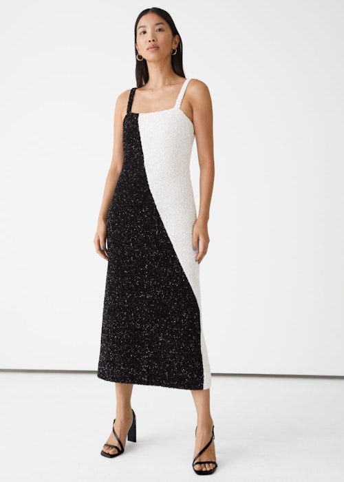 & Other Stories, Strappy Sequin Midi Dress, £135