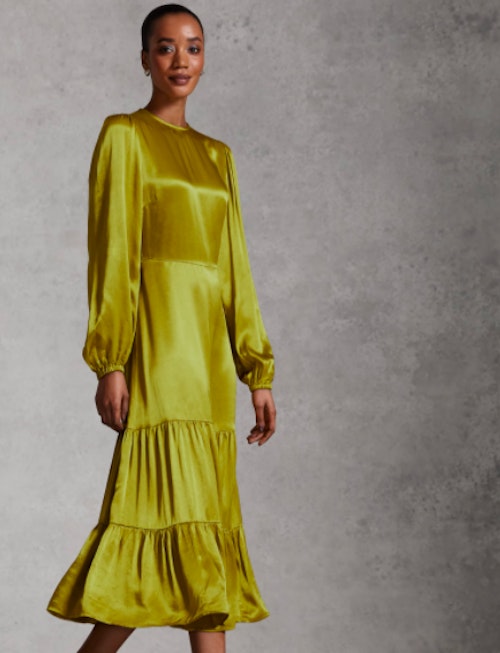 M&S x Ghost, Satin Midi Dress, £79