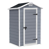 Keter Manor Outdoor Garden Storage Shed, 4 x 3 ft