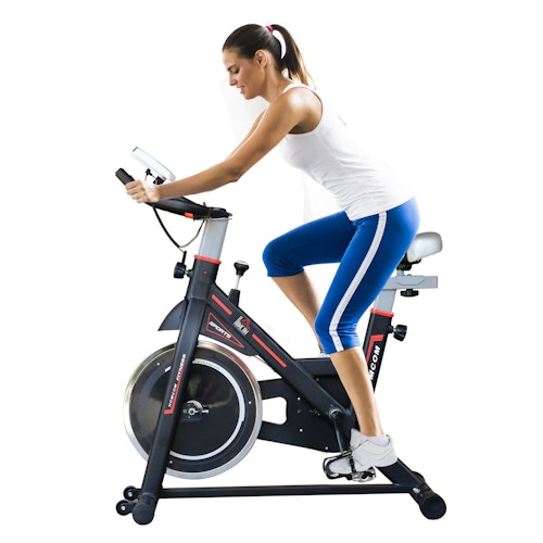 HOMCOM 8kg Flywheel Exercise Racing Bicycle Cardio Adjustable Resistance LCD