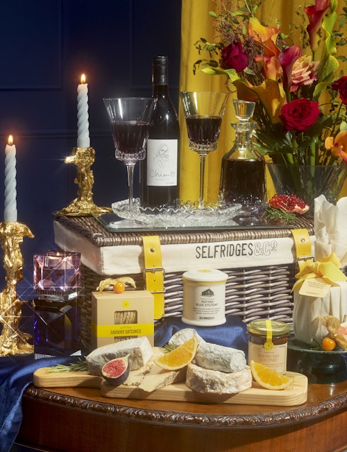 Selfridges, Cheese and Wine Hamper, £150