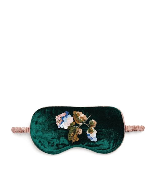 Olivia von Halle, Silk and Velvet Eye Mask, £175
