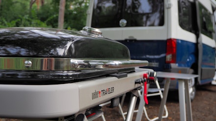 Close up of Weber Traveler Close up of Weber Traveler