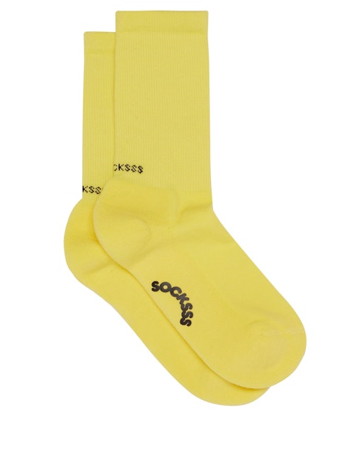 SOCKSSS, Lemon Snow Organic Cotton-blend Socks, £18 at MATCHESFASHION