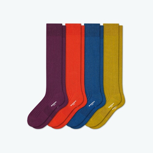 Bombas, Ribbed Dress Knee High Sock 4-Pack, £57