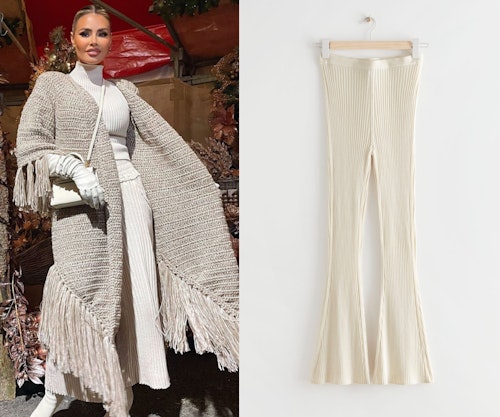 Chloe Sims' cream cosy outfit