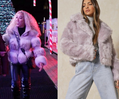 Dani Imbert's fur coat