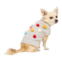 Wag-a-Tude Confetti Poms Dog Jumper Grey