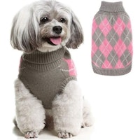 Diamond Plaid Classic Dog Jumper