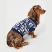 Navy Missguided Repeat Graphic Dog Jumper