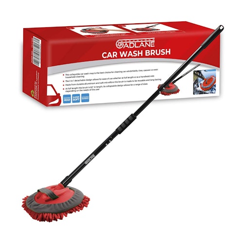 GADLANE 2 in 1 Car Wash Brush Microfibre Mitt And Mop