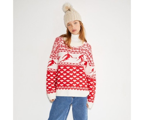 Jacquard-knit jumper