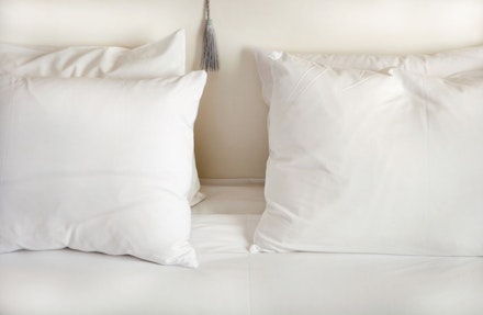 Pillows on bed Pillows on bed