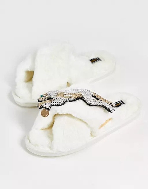 Laines London Cheetah Slipper, WAS £35 NOW £24.50, ASOS
