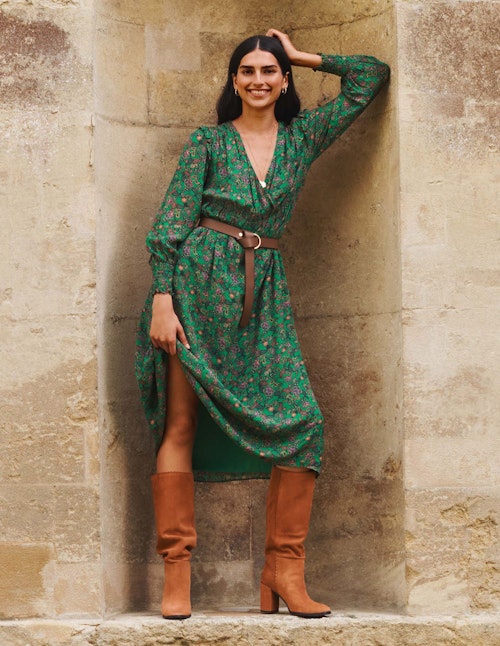Boden, Becky Midi Wrap Dress, WAS £120 NOW £60