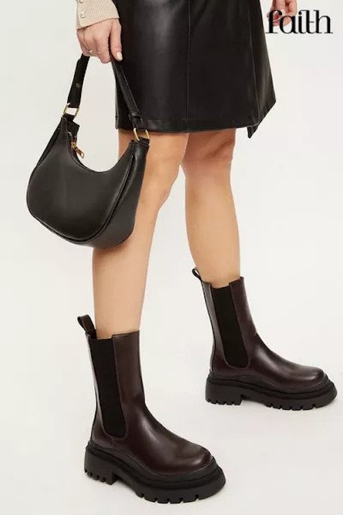 Faith, Niamh Chunky Boot, WAS £50 NOW £20, Debenhams