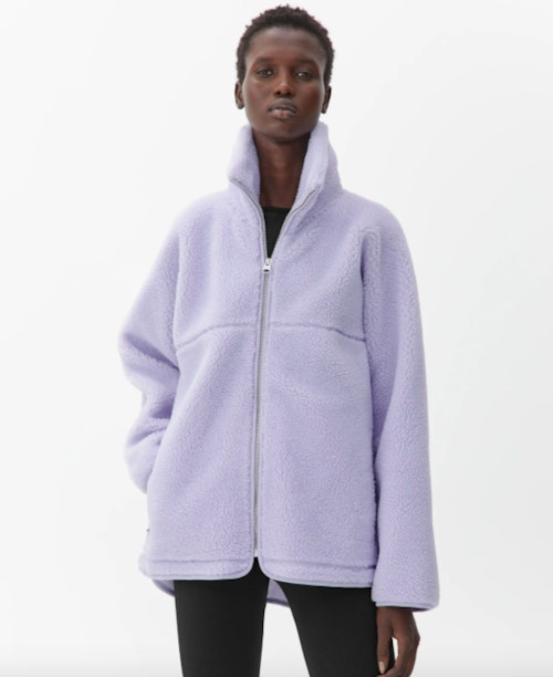 High-Neck Pile Jacket, WAS £99 NOW £69