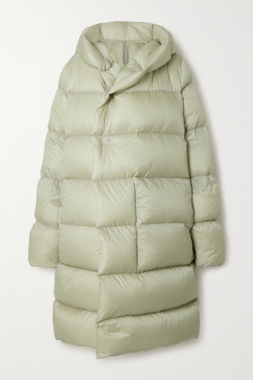 Rick Owens, Hooded Quilted Shell Down Coat, WAS £1,440 NOW £864