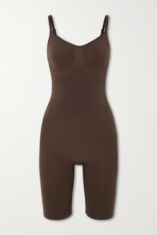 SKIMS, Seamless Sculpt Low Back Bodysuit In Cocoa, WAS £66.89 NOW £46.82