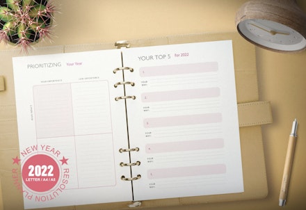 NexoReadyToPrint shop New Years Resolution planner NexoReadyToPrint shop New Years Resolution planner