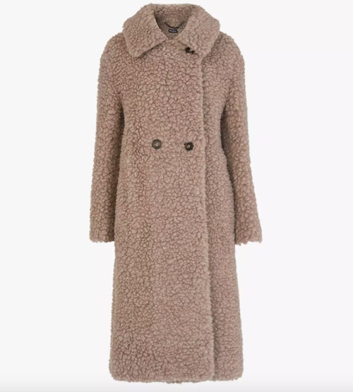 Whistles, Lottie Teddy Wool Coat, WAS £299 NOW £195
