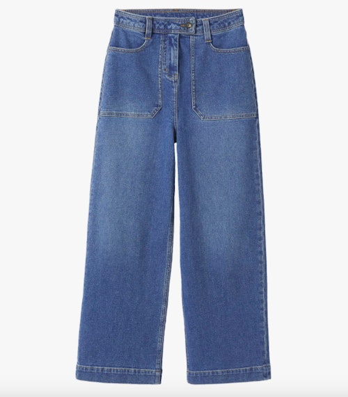 Boden, Cavendish Wide-Leg Cropped Jeans, WAS £70 NOW £35