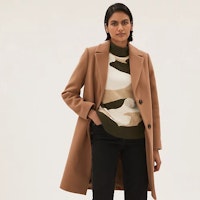 Soft Touch Camo Funnel Neck Jumper