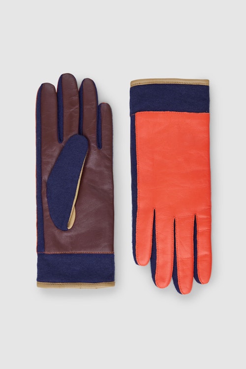 COS, Colour Block Leather Gloves, £55