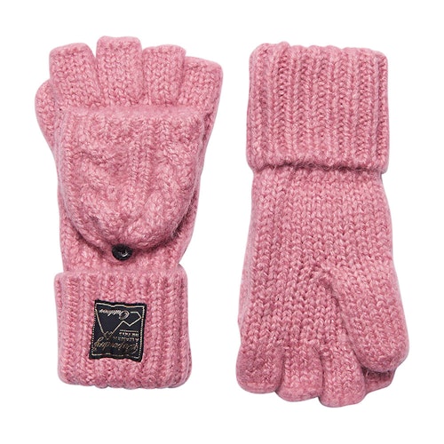Superdry Tweed Cable Gloves, £17, at Next
